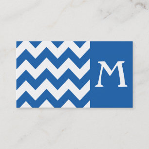 Deniml Bold Chevron Monogram Business Card