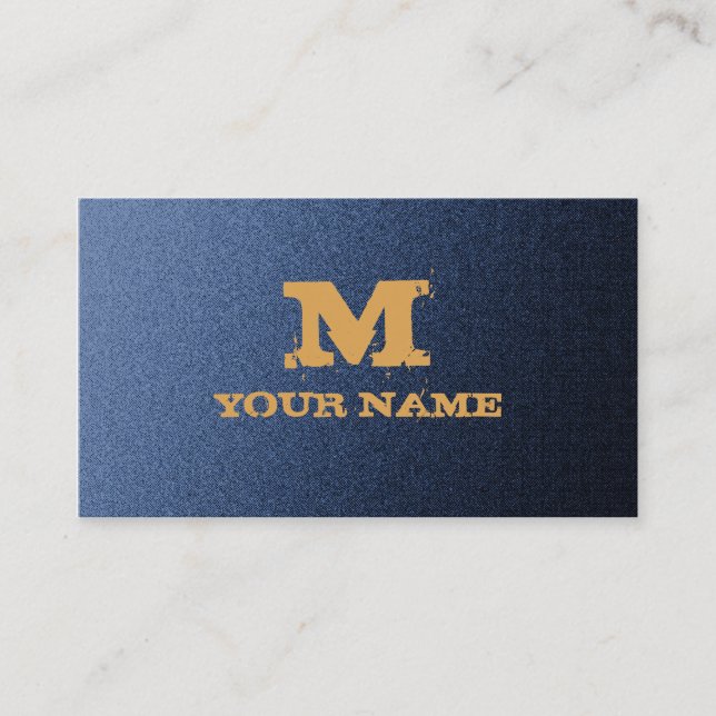 Denin Design Business Card Customisable (Front)