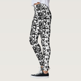 DENIS EMER BRAND GRAFFITI TAGS COLLECTION LEGGINGS