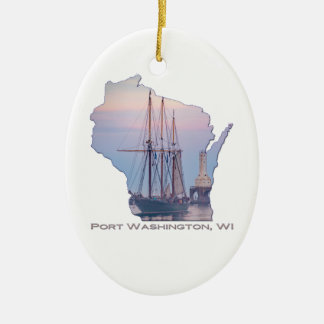 Denis Sullivan Fog Sail Ceramic Tree Decoration