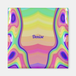 DENISE ~ Abstract Pattern ~ Multicoloured ~ Magnet