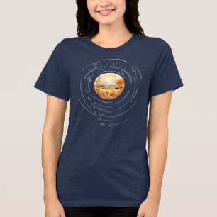 DENISE peptide, Moon 6 w/ custom text, light Tri-Blend Shirt
