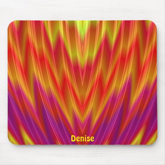 DENISE ~ Red, Yellow and Purple  Mouse Pad (Front)