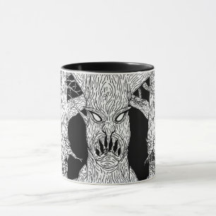 Denizens of the Diabolic Wood Weird Horror Art Mug