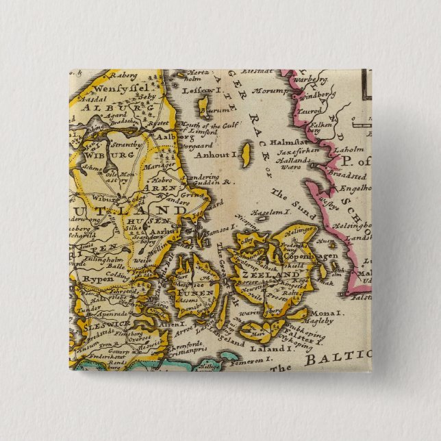 Denmark 15 Cm Square Badge (Front)