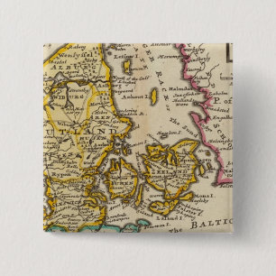 Denmark 15 Cm Square Badge