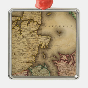 Denmark 2 metal tree decoration