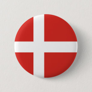 Denmark 6 Cm Round Badge