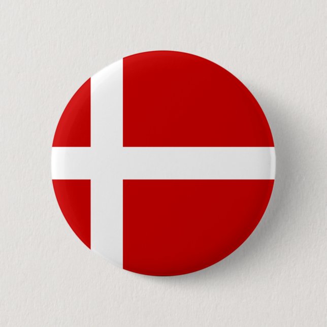 Denmark 6 Cm Round Badge (Front)