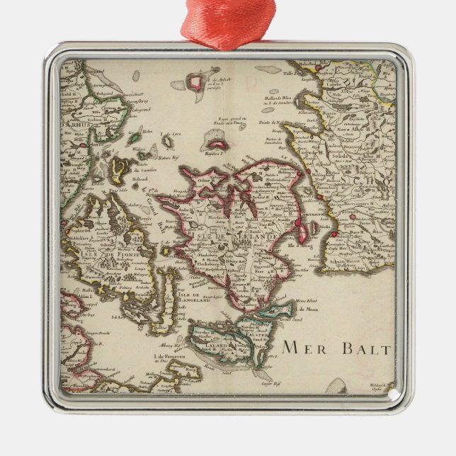 Denmark 7 metal tree decoration (Front)