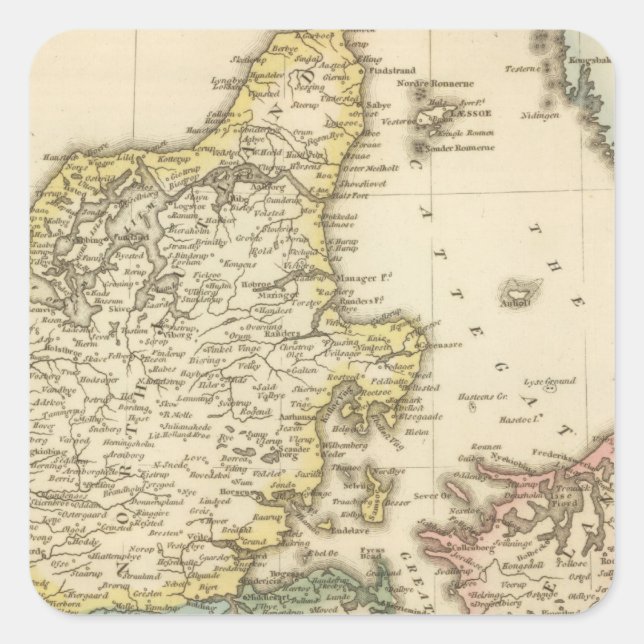 Denmark 8 square sticker (Front)