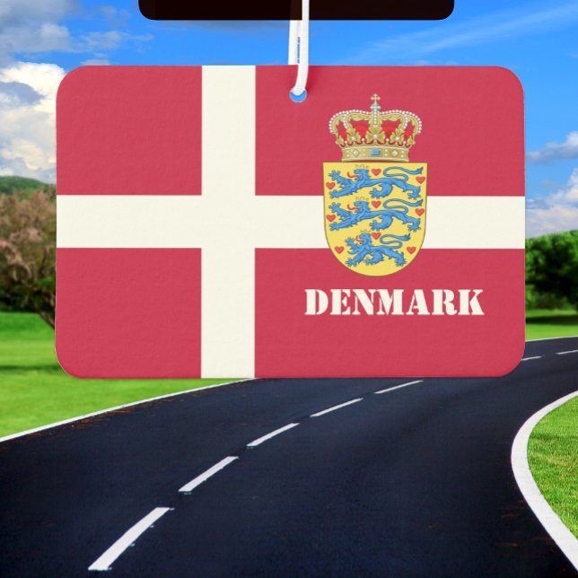 Denmark air freshener, car fresh, Danish Flag Car Air Freshener (Creator Uploaded)