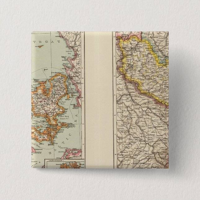 Denmark, Alsace Lorraine, Palatinate 15 Cm Square Badge (Front)