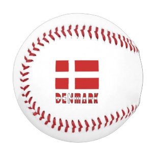 Denmark and Danish Flag Personalised Baseball
