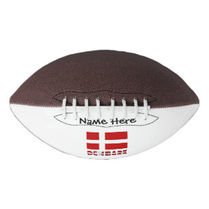Denmark and Danish Flag Personalised Football