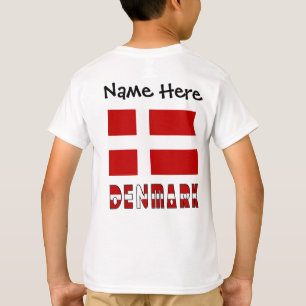 Denmark and Danish Flag Personalised T-Shirt