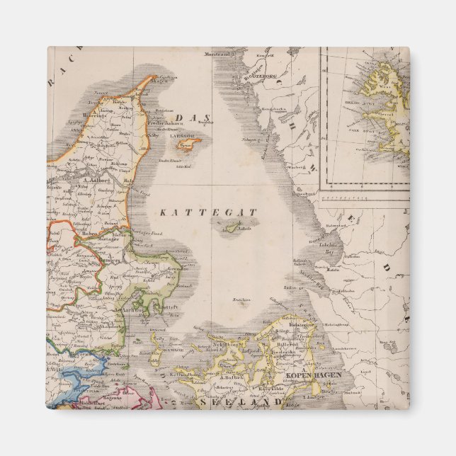 Denmark and Germany Magnet (Front)