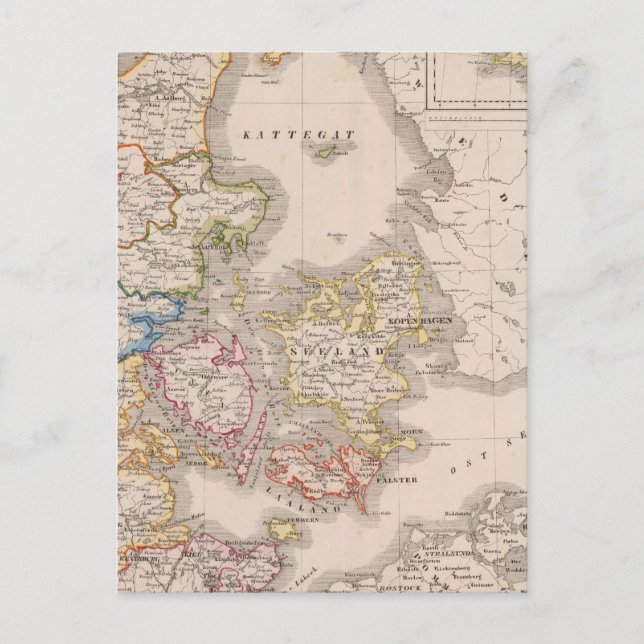 Denmark and Germany Postcard (Front)