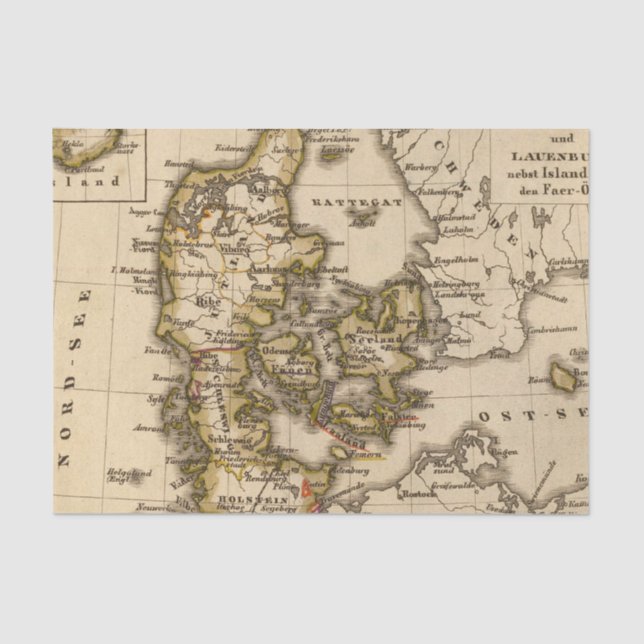 Denmark and Iceland 2 Tissue Paper (Front)