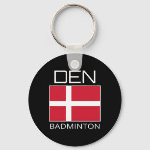 Denmark Badminton Team Danish Athlete Den Flag Pri Key Ring