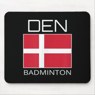 Denmark Badminton Team Danish Athlete Den Flag Pri Mouse Pad