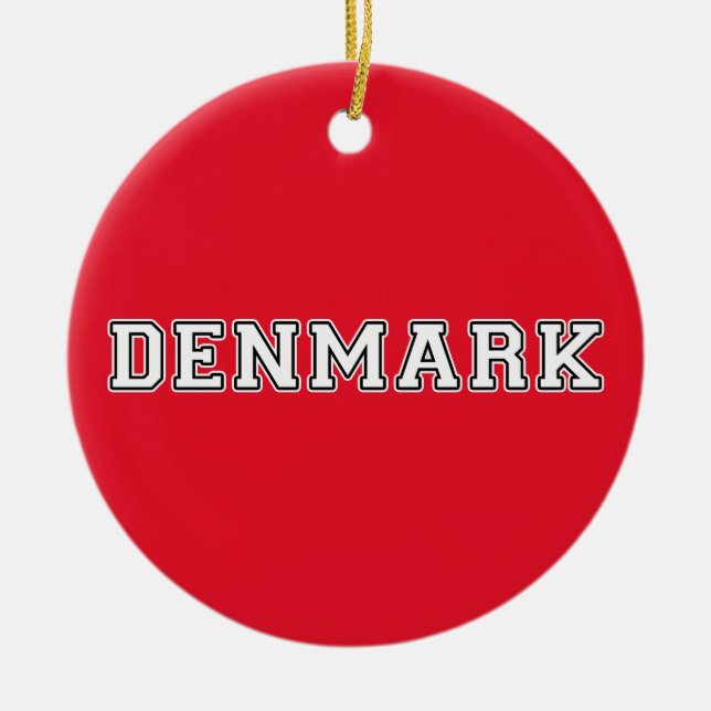 Denmark Ceramic Tree Decoration (Front)