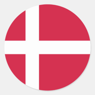 denmark classic round sticker