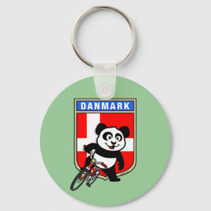 Denmark Cycling Panda Key Ring