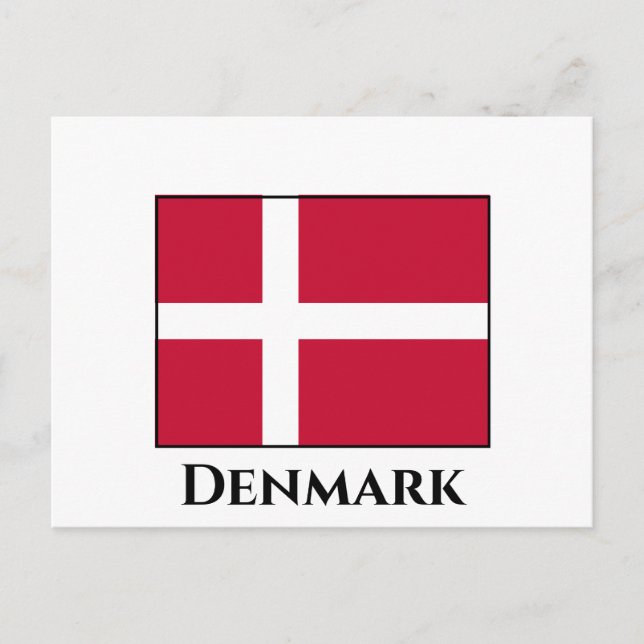 Denmark (Danish) Flag Postcard (Front)