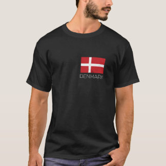 Denmark Danish Flag Vintage Denmark Mini Flag T-Shirt