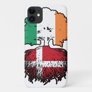 Denmark Danish Irish Ireland Tree Roots Flag Case-Mate iPhone Case