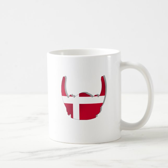 Denmark Danish Viking Dansk Helmet Coffee Mug (Right)