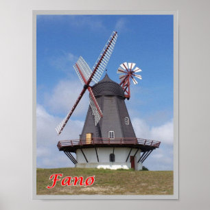 Denmark - Fanø - lighthouse - Poster