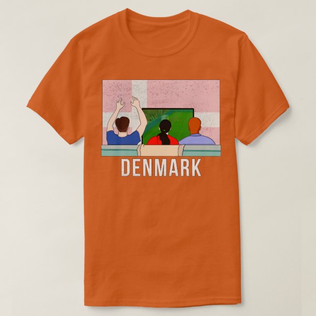 Denmark Fans T-Shirt (Design Front)