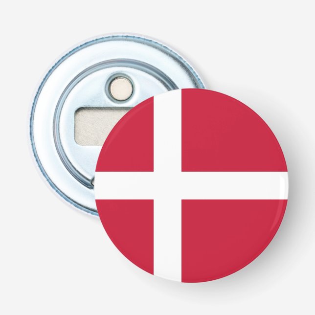 Denmark Flag Bottle Opener (Front)
