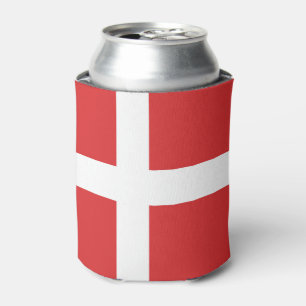 Denmark flag can cooler