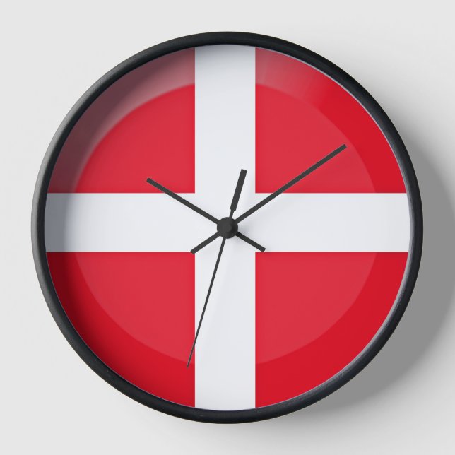 Denmark flag clock (Front)