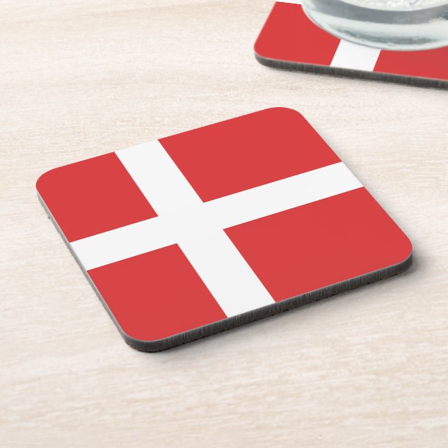 Denmark flag coaster (Left Side)