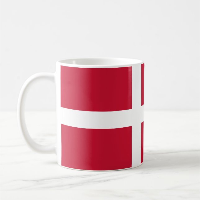 Denmark Flag Coffee Mug (Left)