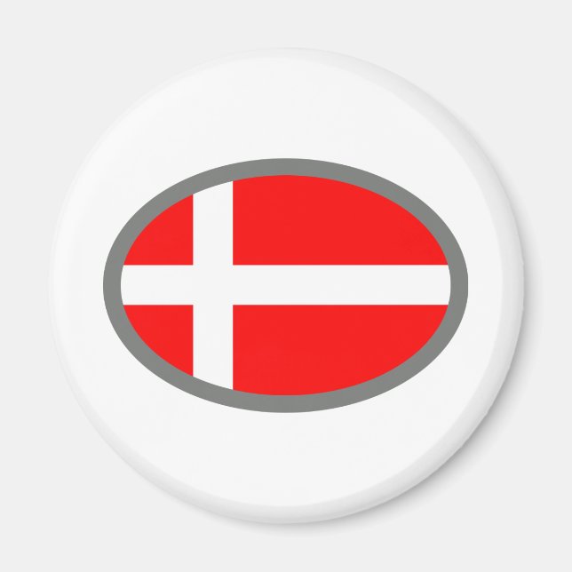 Denmark Flag Cool Design! Magnet (Front)