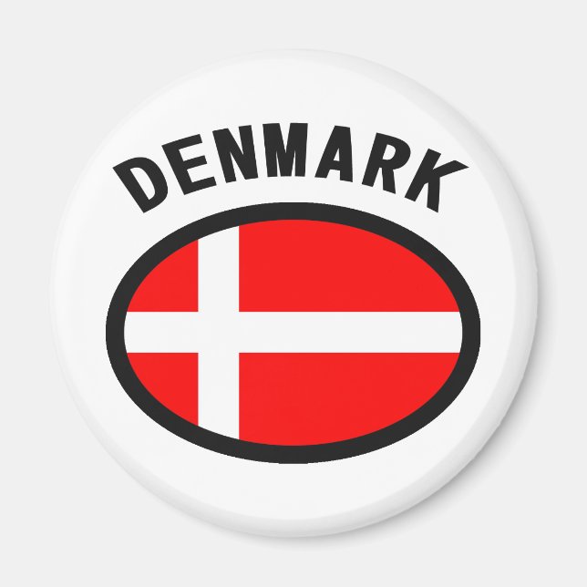 Denmark Flag Cool Design! Magnet (Front)