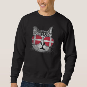 Denmark Flag Country Roots Cat Pride Men Women Sweatshirt