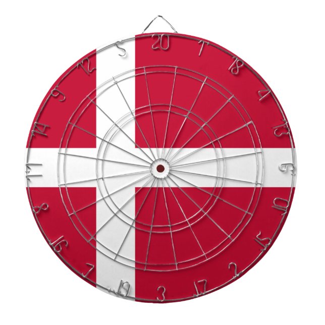 Denmark Flag Dartboard (Front)