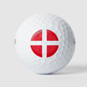Denmark flag golf balls