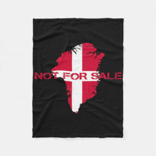 Denmark Flag Greenland Is Not For Sale Annexe Gree Fleece Blanket
