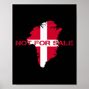 Denmark Flag Greenland Is Not For Sale Annexe Gree Poster