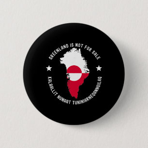 Denmark Flag Greenland Is Not For Sale Translation 6 Cm Round Badge