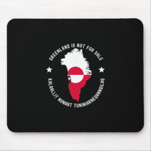 Denmark Flag Greenland Is Not For Sale Translation Mouse Pad