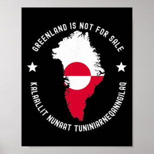Denmark Flag Greenland Is Not For Sale Translation Poster