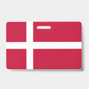 Denmark Flag ID Badge